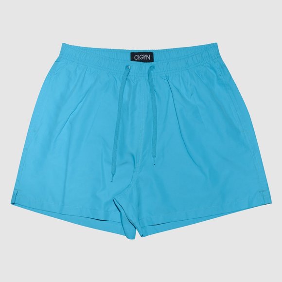 OLGYN Men's Aqua Blue Swimshorts - Picture 3 of 5